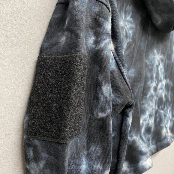 Wasted Paris Hoodie Womens Medium Black Tie Dye Cropped - Picture 12 of 15